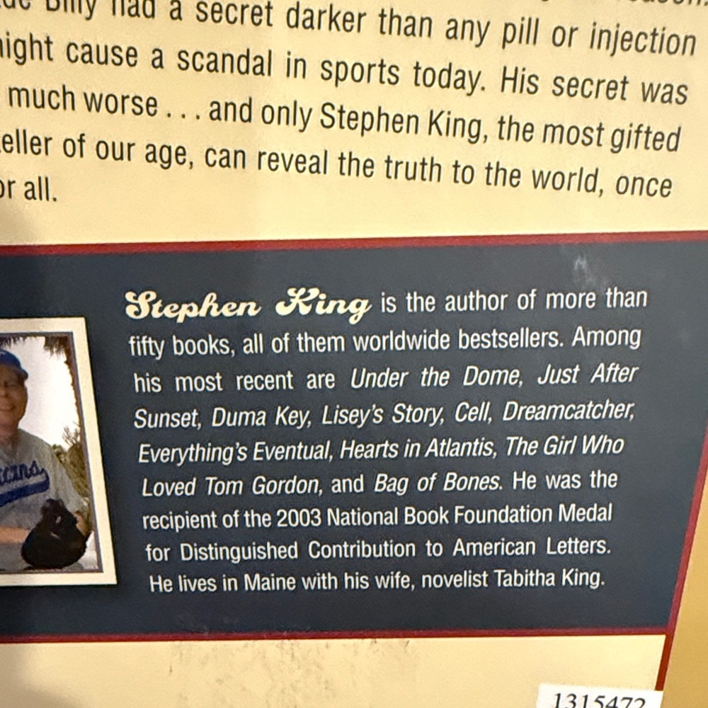 Stephen King book  Blockade Billy. - Picture 16 of 17
